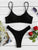 Scoop Neck Top With High Leg Bikini Set