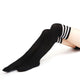 1 Pair Cutton Stripe Stockings Girls Korean Japanese Kawaii Lolita Socks Casual Thigh High Knee Socks Womens Long Socks
