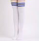 1 Pair Cutton Stripe Stockings Girls korean japanese kawaii lolita Socks Casual Thigh High Knee Socks Womens Long Socks