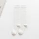 1 Pair Women's Socks Autumn Winter Fashion Long Socks Preppy Style Knee Socks Solid Color High Elastic