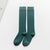 1 Pair Women's Socks Autumn Winter Fashion Long Socks Preppy Style Knee Socks Solid Color High Elastic