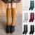 1 Pair Women's Socks Autumn Winter Fashion Long Socks Preppy Style Knee Socks Solid Color High Elastic