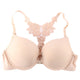 1 Set Women Sexy Lingerie Solid Front Closure Lace Racer Back Racerback Push Up Seamless Bra Women Underwear