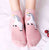 1 pair Cartoon women socks cotton invisible socks Cute animal Stereo ear girl ankle socks harajuku breathable socks Autumn socks