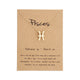 AlphaGal 12 Constellation Pendant Necklace Zodiac Sign Necklace Birthday Gifts Message Card for Women Girl
