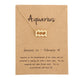 AlphaGal 12 Constellation Pendant Necklace Zodiac Sign Necklace Birthday Gifts Message Card for Women Girl