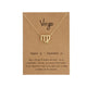AlphaGal 12 Constellation Pendant Necklace Zodiac Sign Necklace Birthday Gifts Message Card for Women Girl