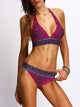 Halter Tribal Print Bikini Set