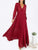 Self Tie Surplice Flowy Maxi Dress
