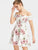 Floral Print Smocked Bardot Dress