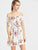 Floral Print Smocked Bardot Dress