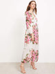 Floral Print Belted Surplice Cami Dress