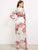 Floral Print Belted Surplice Cami Dress