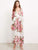 Floral Print Belted Surplice Cami Dress