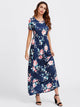 Flower Print Maxi Dress