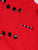 Double-breasted Contrast Polka Dot Flare Dress