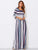Colorblock Stripe Smock Maxi Dress
