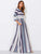 Colorblock Stripe Smock Maxi Dress