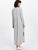 Side Slit Marled Knit Maxi Tee Dress
