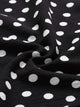 Self Tie Shoulder Polka Dot Ruffle Hem Dress