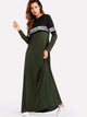 Letter Tape Cut & Sew Swing Maxi Dress