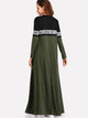 Letter Tape Cut & Sew Swing Maxi Dress