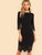 Laser Cut Scalloped Edge Bodycon Dress