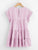 Vertical-Striped Tiered Peasant Frill Dress
