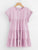 Vertical-Striped Tiered Peasant Frill Dress
