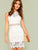 Zip Back Form Fitted Lace Dress