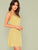 Frill Trim Button Through Calico Cami Dress