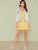 Frill Trim Button Through Calico Cami Dress