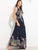 Flounce Detail Tie Back Floral Maxi Dress