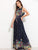 Flounce Detail Tie Back Floral Maxi Dress