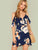 Flounce Cold Shoulder Ruffle Hem Floral Dress