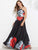 Cross Back Floral Maxi Dress
