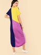 Cut & Sew Topstitch Maxi Dress