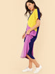 Cut & Sew Topstitch Maxi Dress