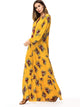 Tassel Tie Floral Tiered Maxi Dress
