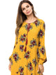 Tassel Tie Floral Tiered Maxi Dress