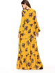 Tassel Tie Floral Tiered Maxi Dress