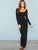 Square Neck Fitted Solid Maxi Dress