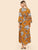 Split Side Tie Waist Floral Dress