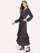 Ruffle Striped Dress