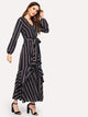 Ruffle Striped Dress