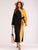 Ribbon Tie Spliced Maxi Dress