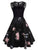 Lace Yoke Floral Flare Dress