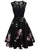 Lace Yoke Floral Flare Dress