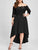 Plus Lace Overlay Dip Hem Bardot Dress