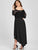 Plus Lace Overlay Dip Hem Bardot Dress